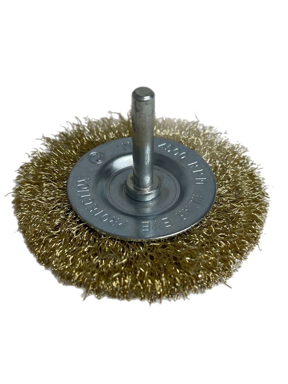 Vago-Tools Scheibenbürsten Rundbürste 100mm mit Schaft gewellt f. Bohrmaschine 6x
