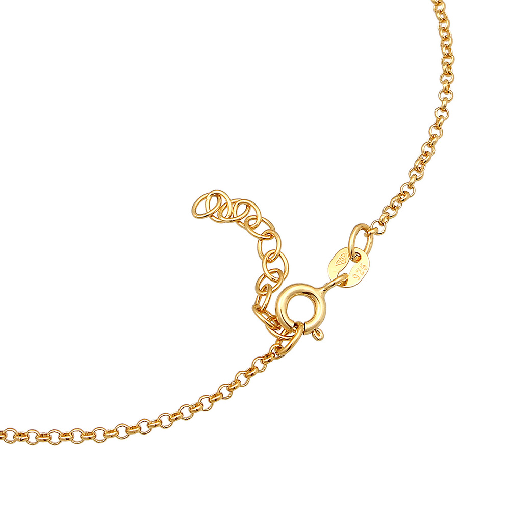 Elli Elli Bracelet de Cheville Femmes bracelet de cheville plaquette Basique avec cris Bijoux