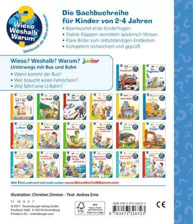 Ravensburger Wieso? Weshalb? Warum? junior, Band 63: Unterwegs mit Bus und Bahn