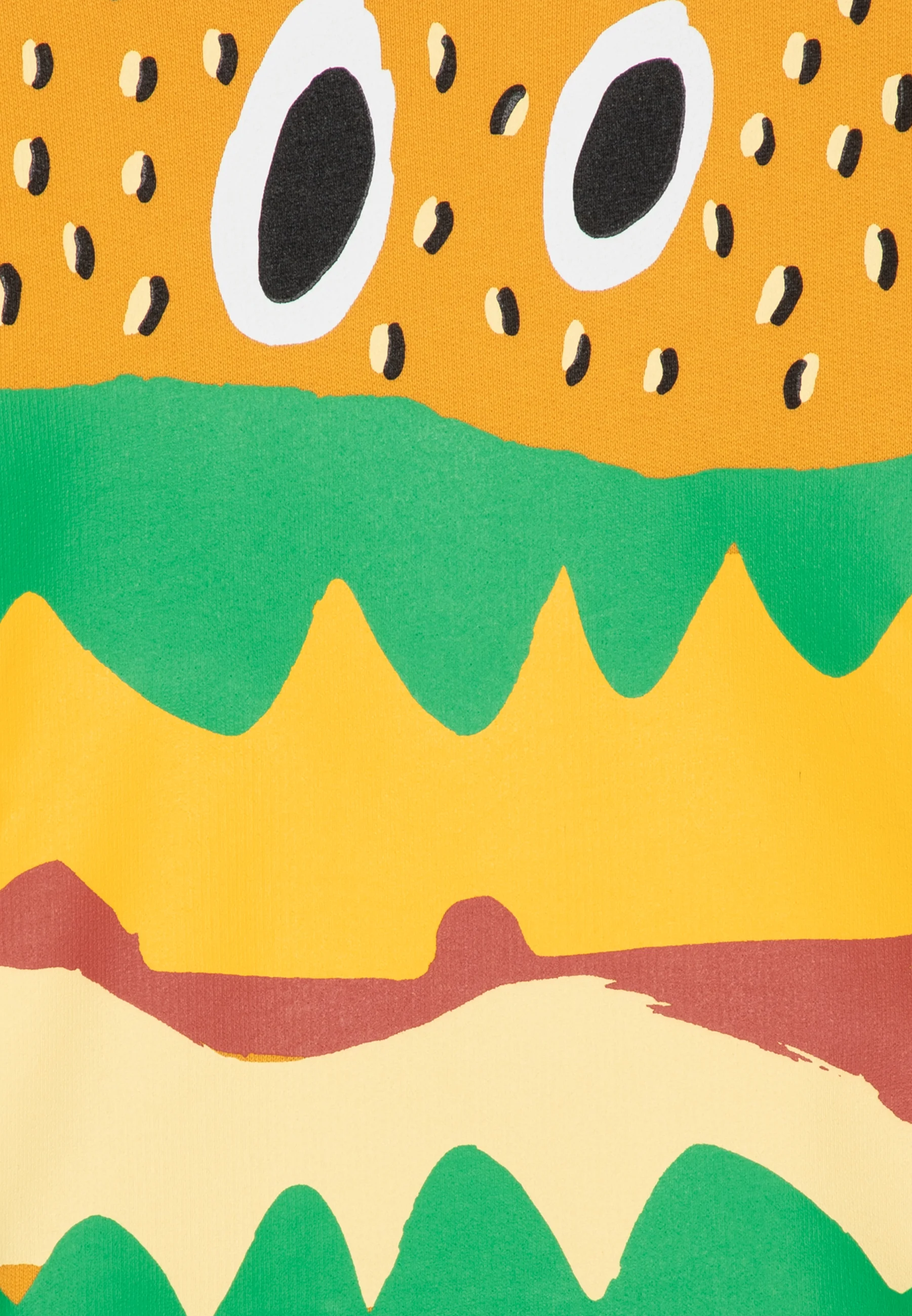 Sudadera Stella McCartney Kids con estampado de hamburguesas para niño