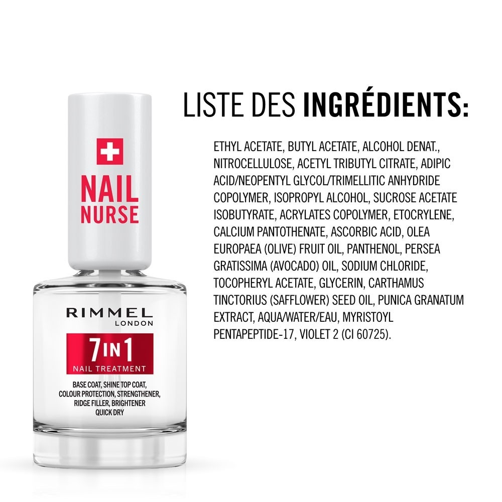 Rimmel London SOIN NJEGA NOKTIJU ZA ŠIRENJA NOKTIJU VIŠEKRATNA PREDNOST 7 U 1