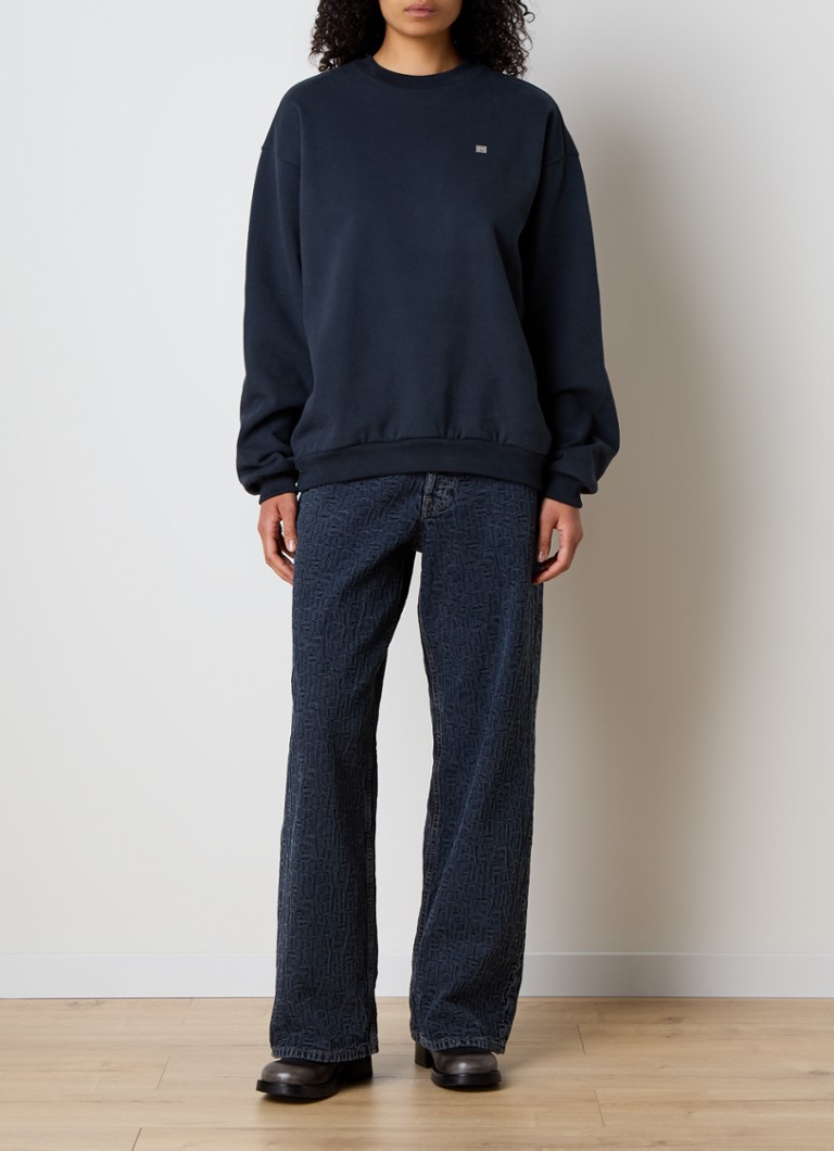 Luźny sweter z logo Acne Studios