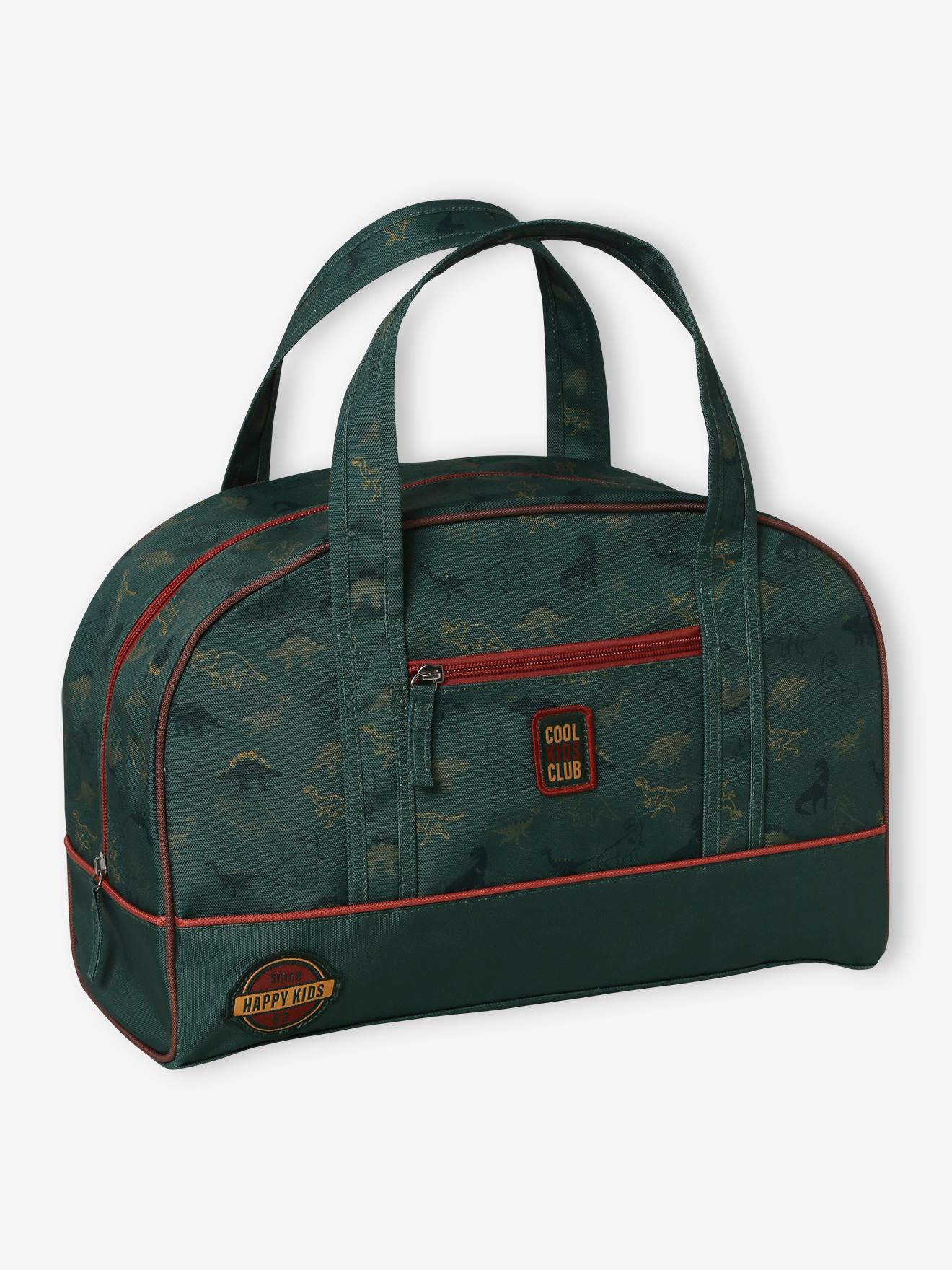 Sac de sport dinosaures garçon vert sapin