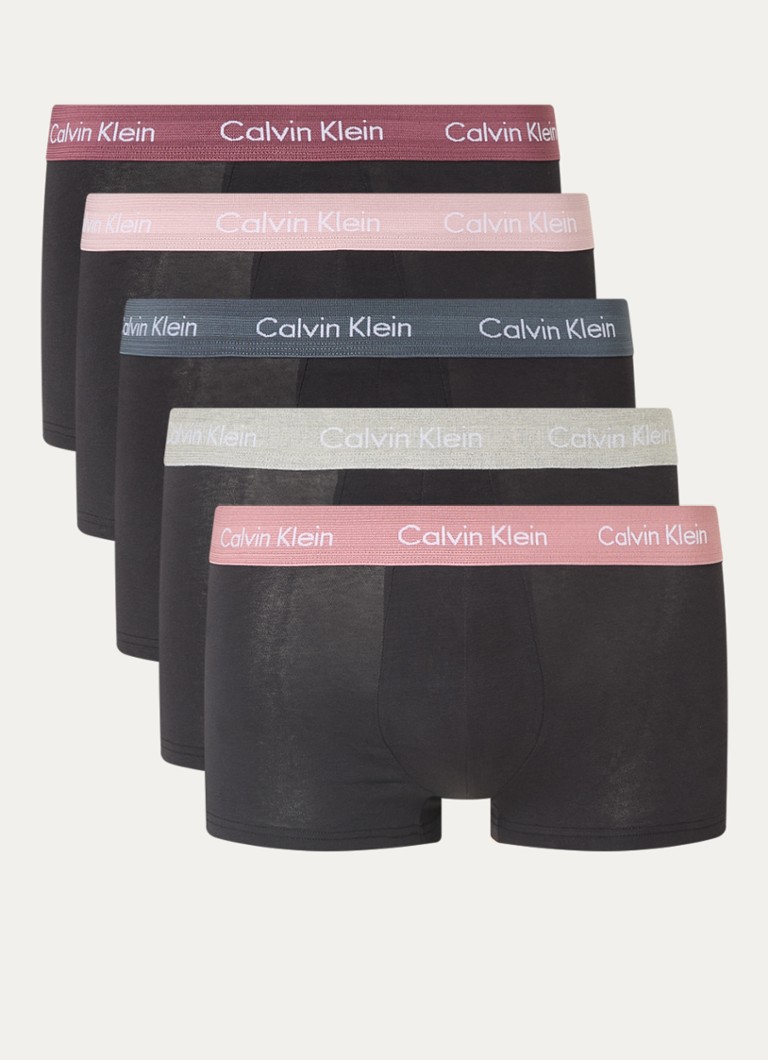 Cuecas boxer Calvin Klein com cós com logo, pacote com 5 unidades