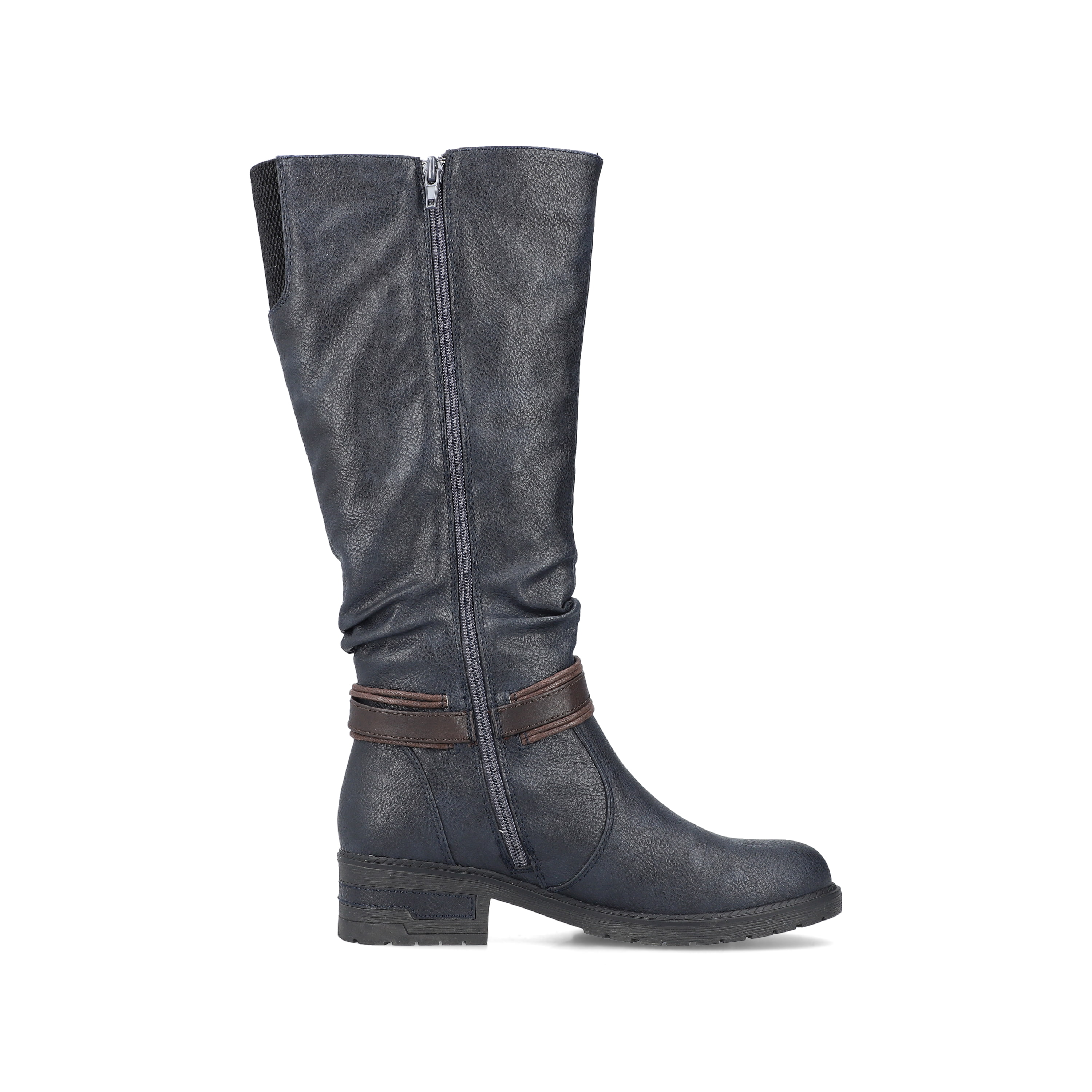 Rieker Damen Hochschaftstiefel graublau