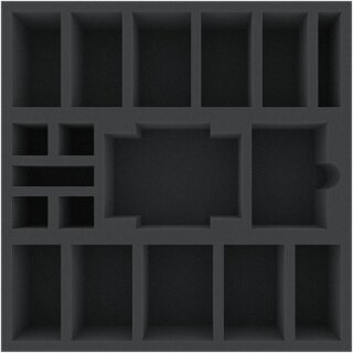 Feldherr 320 mm x 320 mm x 70 mm Schaumstoffeinlage für Brettspiele - 18 Fächer
