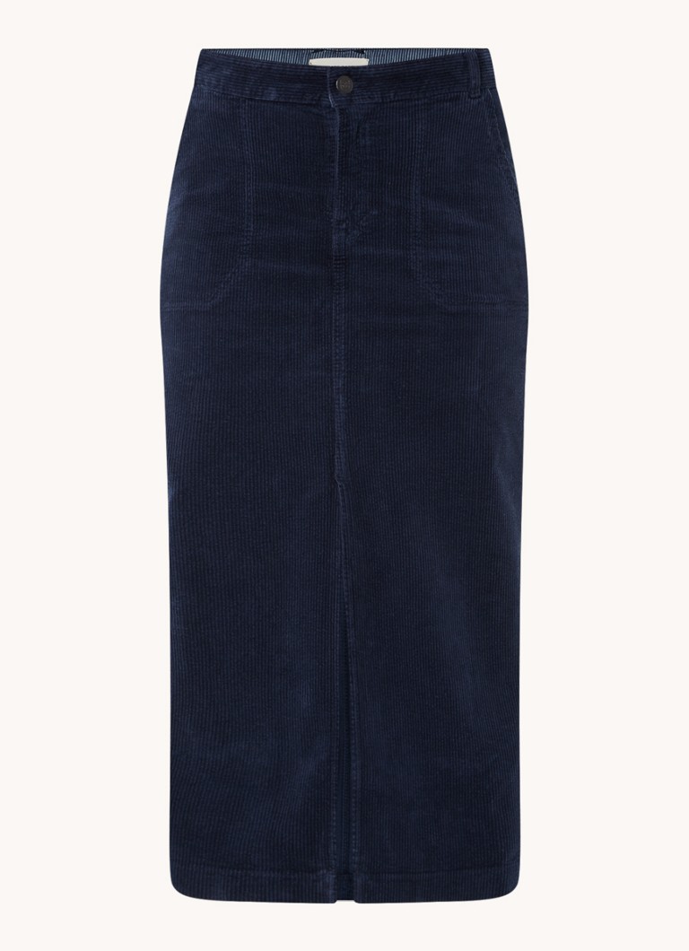 Fustă midi din catifea reiată de la Gerard Darel