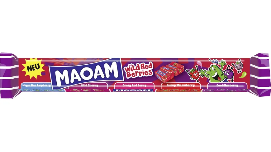 Maoam Süssware Kaubonbon MAOAM Bloxx Wild Red Berries 110 g