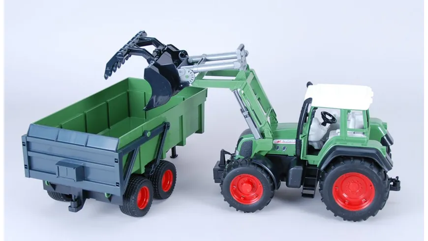BRUDER - Fendt Favorit 926 Vario mit Frontlader und Wannenkippanhänger 01169