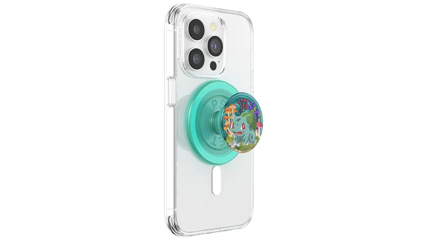 PopGrip Premium  für MagSafe rund - ausziehbarer Handy-Griff Handyhalter -  Bulbasaur Mint