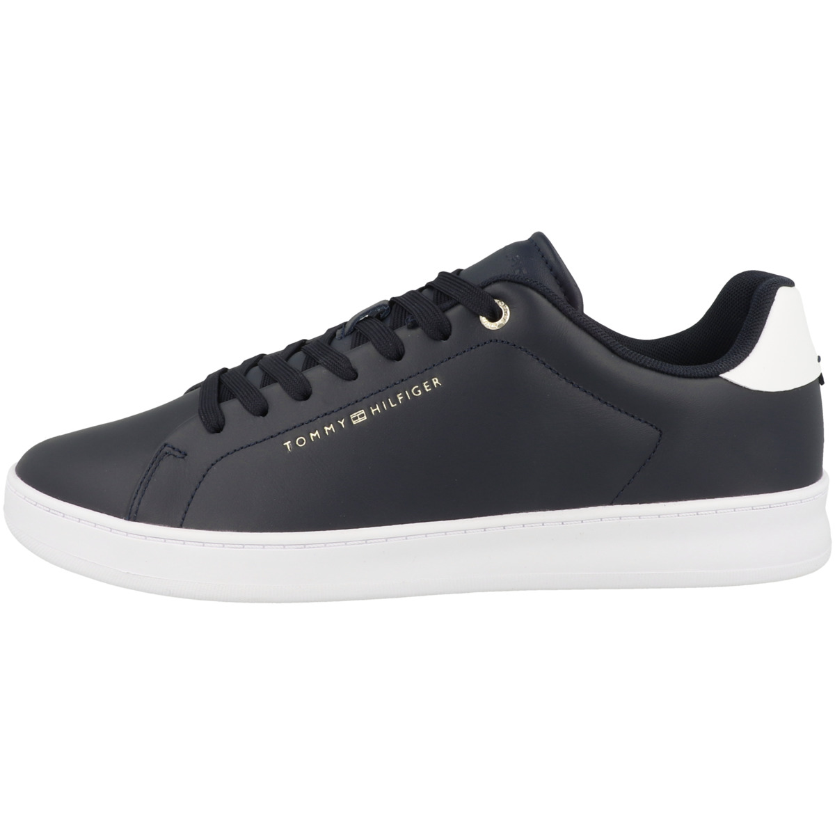 Tommy Hilfiger Court Cupsole Leather Gold Sneaker Low dunkelblau
