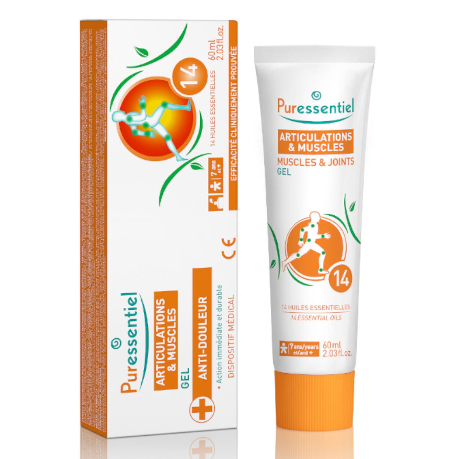 Puressentiel Articulations & Muscles Gel Aux 14 Huiles Essentielles 60 ml