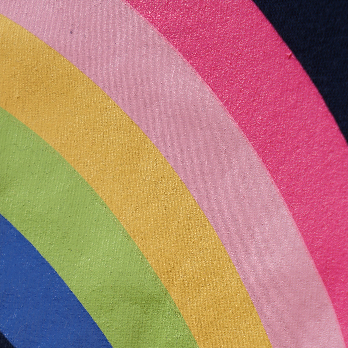 Mädchen Hoodie mit Regenbogen-Print