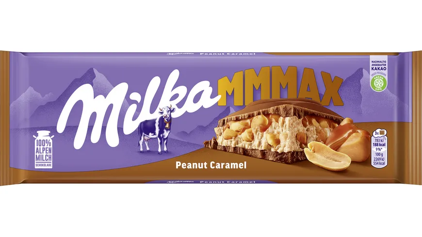 Milka Schokoladentafel Peanut Caramel MMMAX 276 g