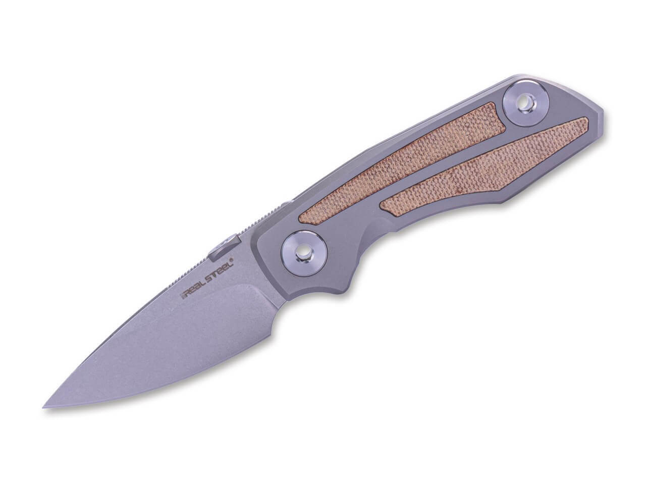 Delta Frame Lock TC4 Micarta Natural