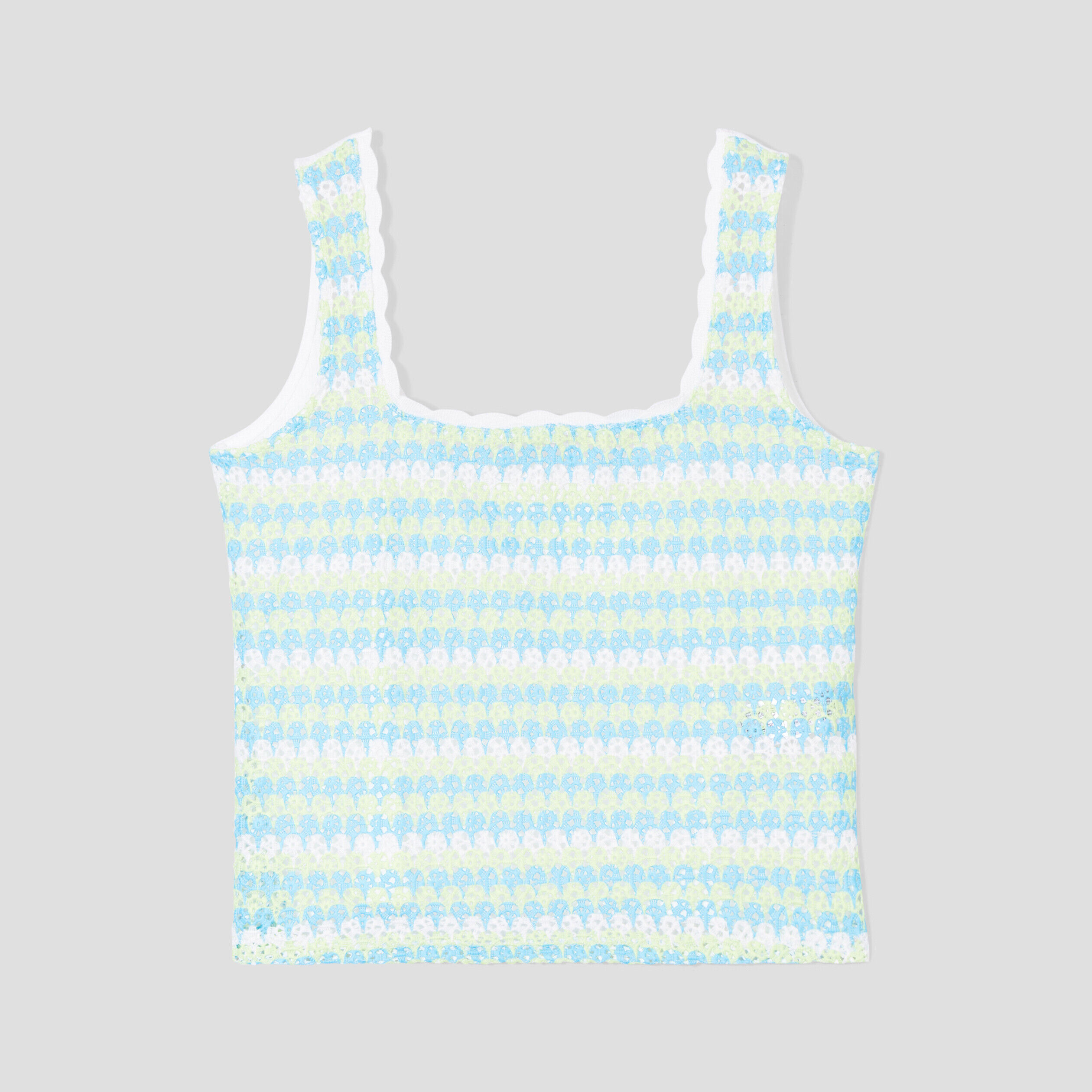 Débardeur crochet vert fluo femme | Cache Cache