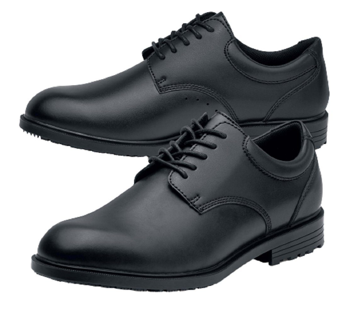 Shoes For Crews CAMBRIDGE III Herrenarbeitsschuh, Leder, schwarz Sicherheitsschuh Leder, wasserabweisend, extrem rutschhemmend