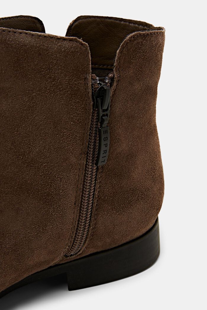 Rauleder-Boots mit Reißverschluss