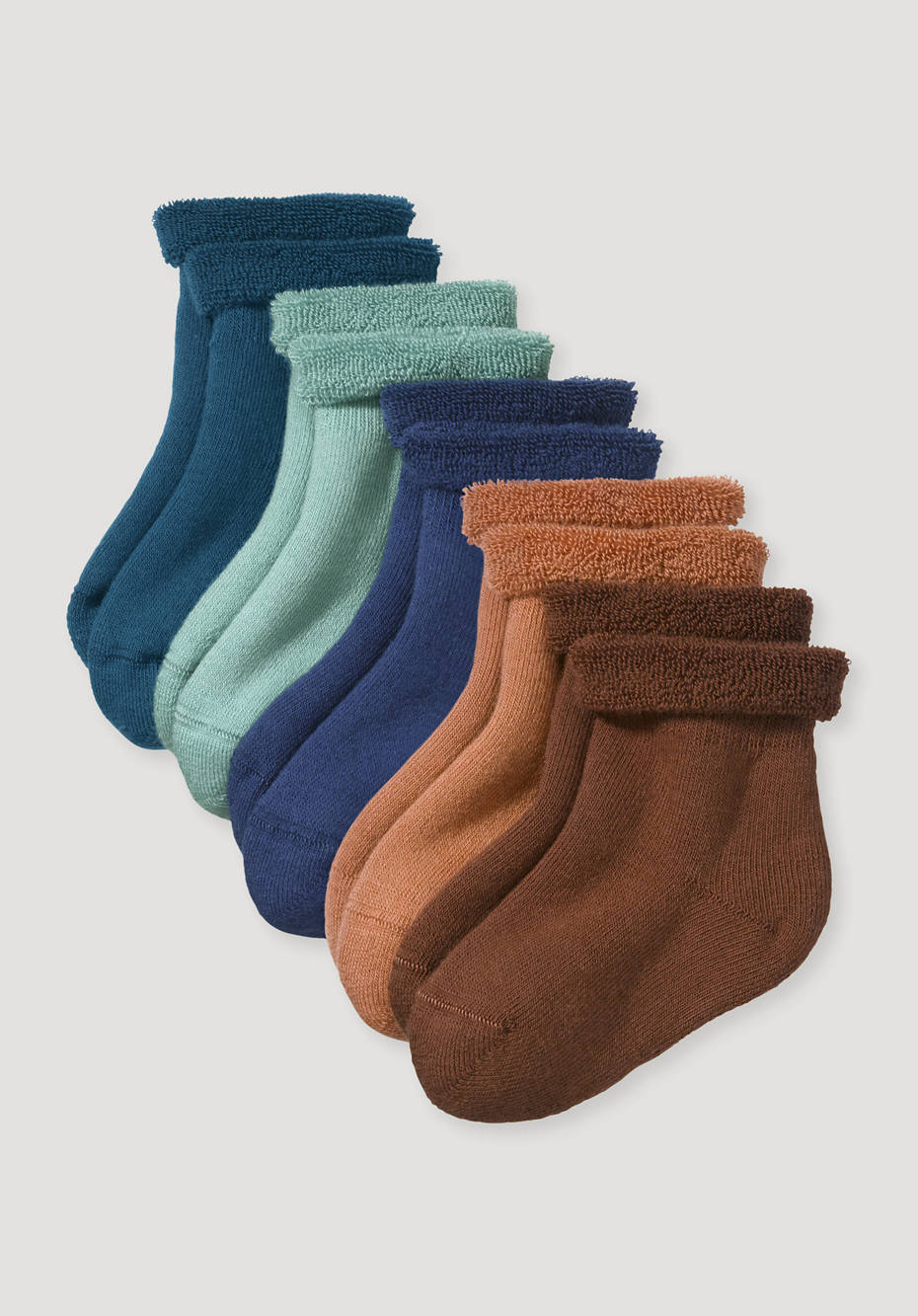 Frotteesocke im 5-er Pack aus reiner Bio-Baumwolle