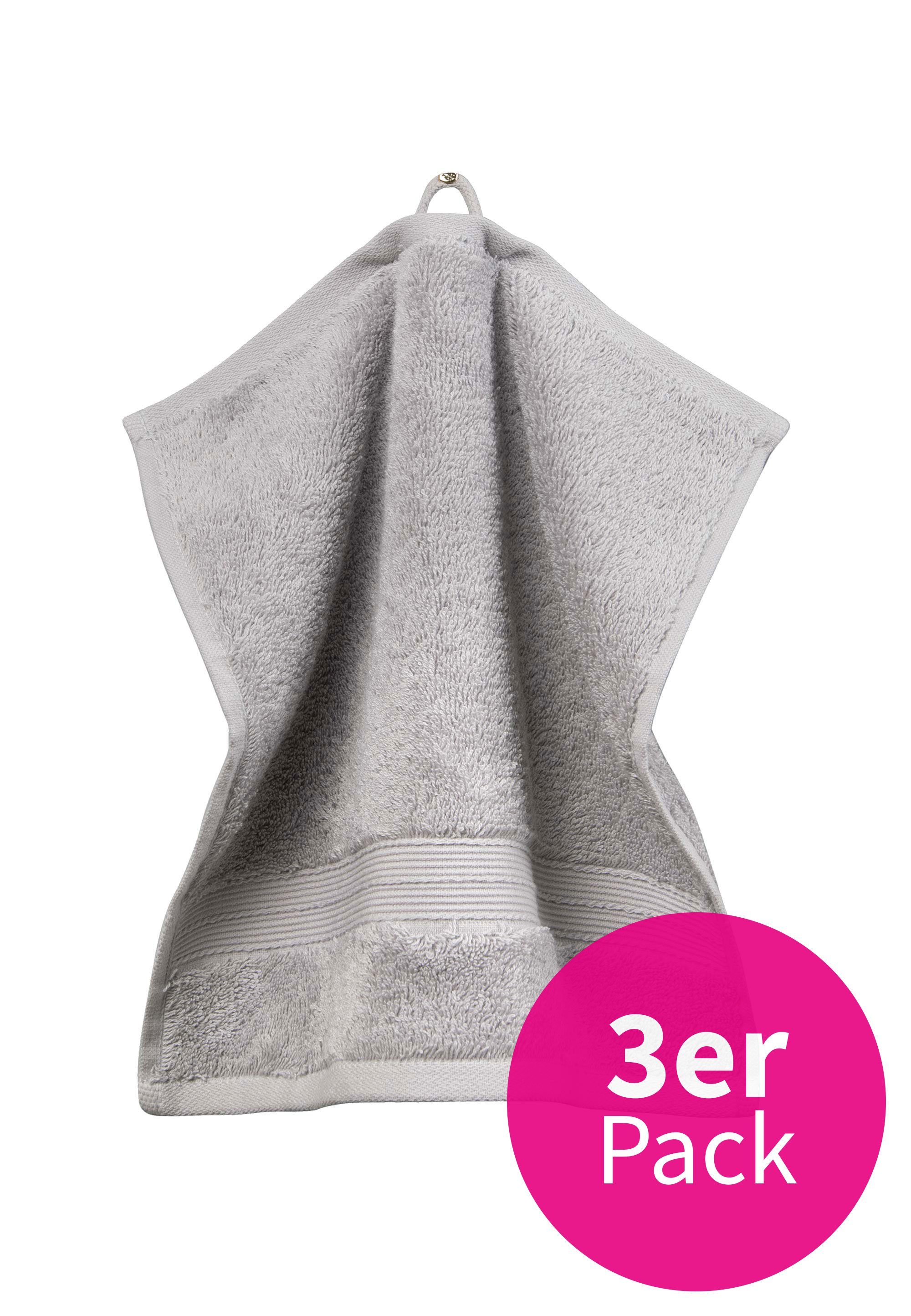 grace grand spa Waschlappen 3er-Pack (3-tlg), mit breiter Webbordüre