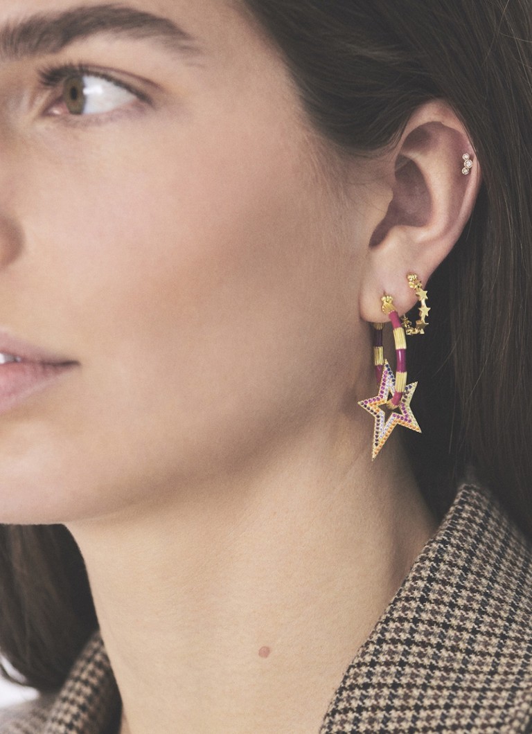 Anna + Nina Novocaine gold-plated earrings