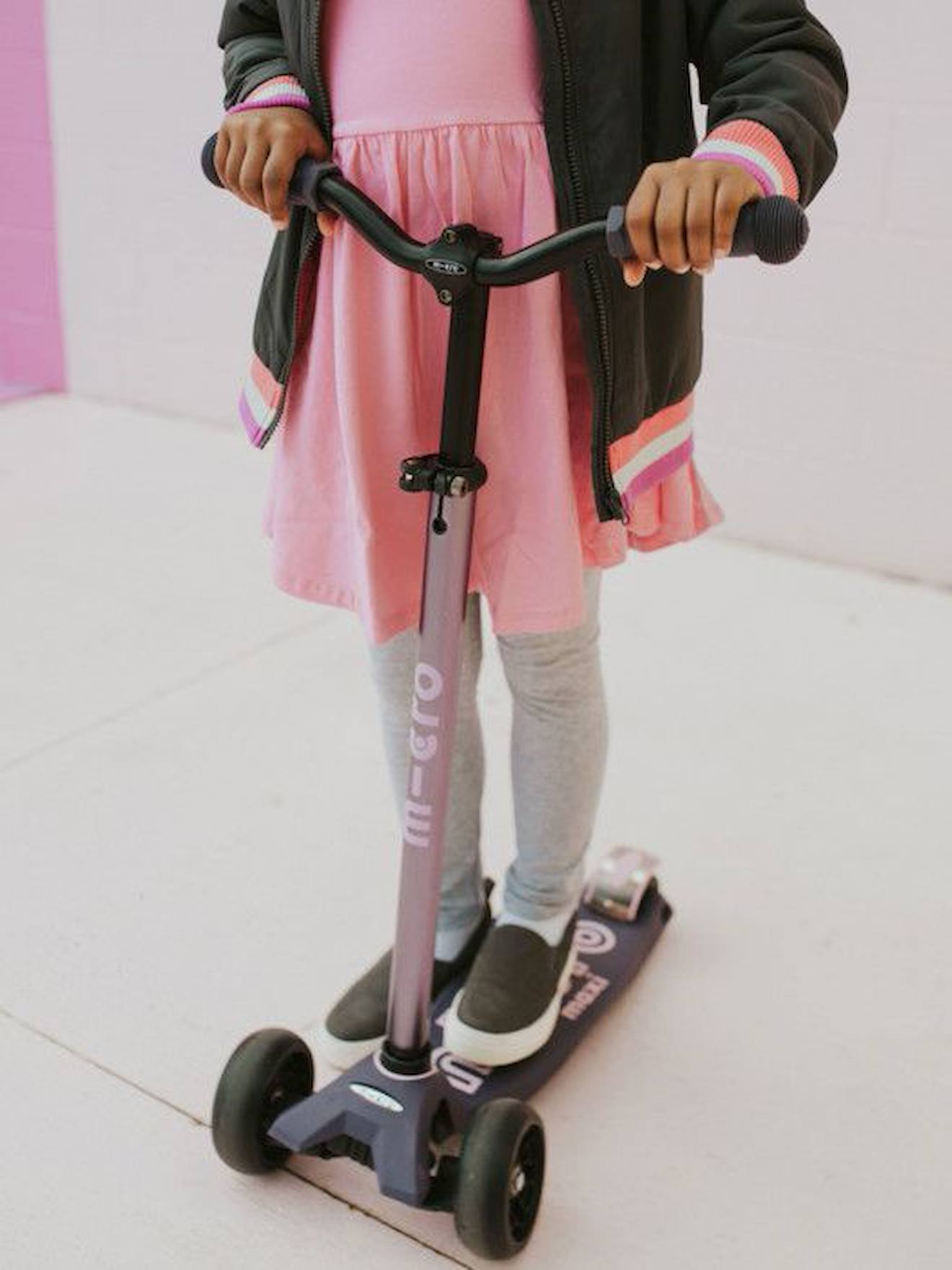 Trottinette 3 roues Enfant – Maxi Deluxe Pro Rose rose