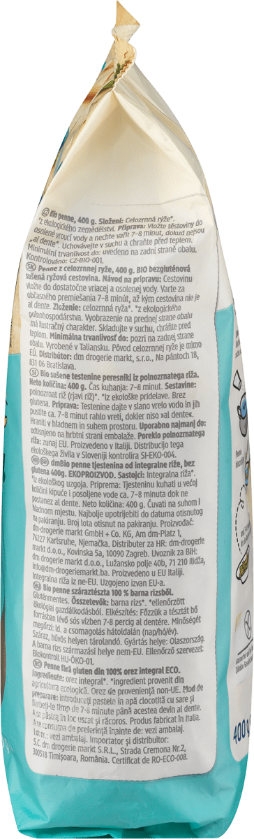 Nudeln, Penne aus Vollkornreis, 400 g