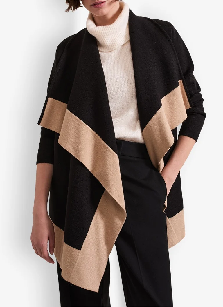 Cardigan Phase Eight Rae din amestec fin de lână, cu curea legată.