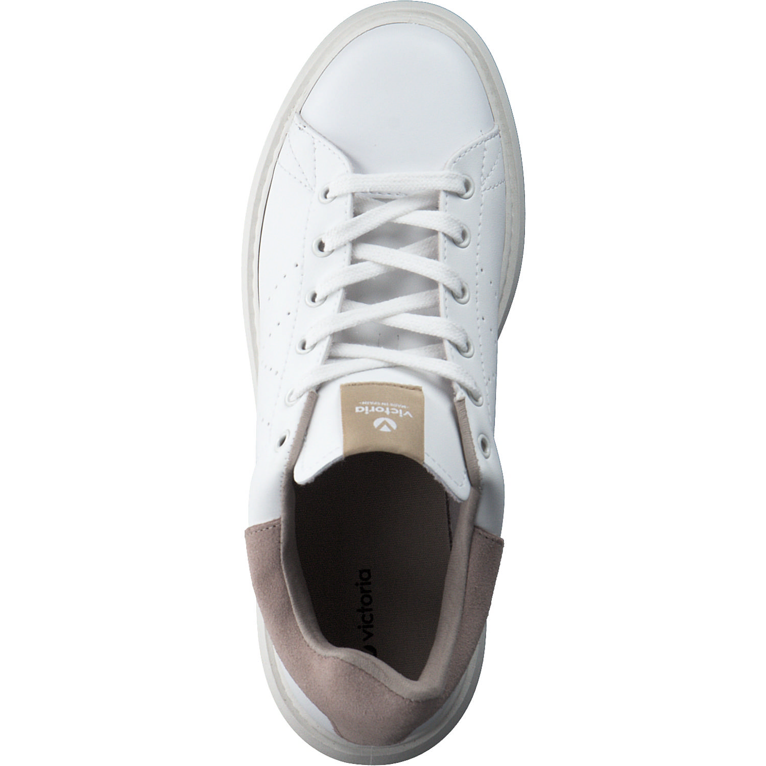Viktoria 1263101, Sneakers Low, Damen, nude/white
