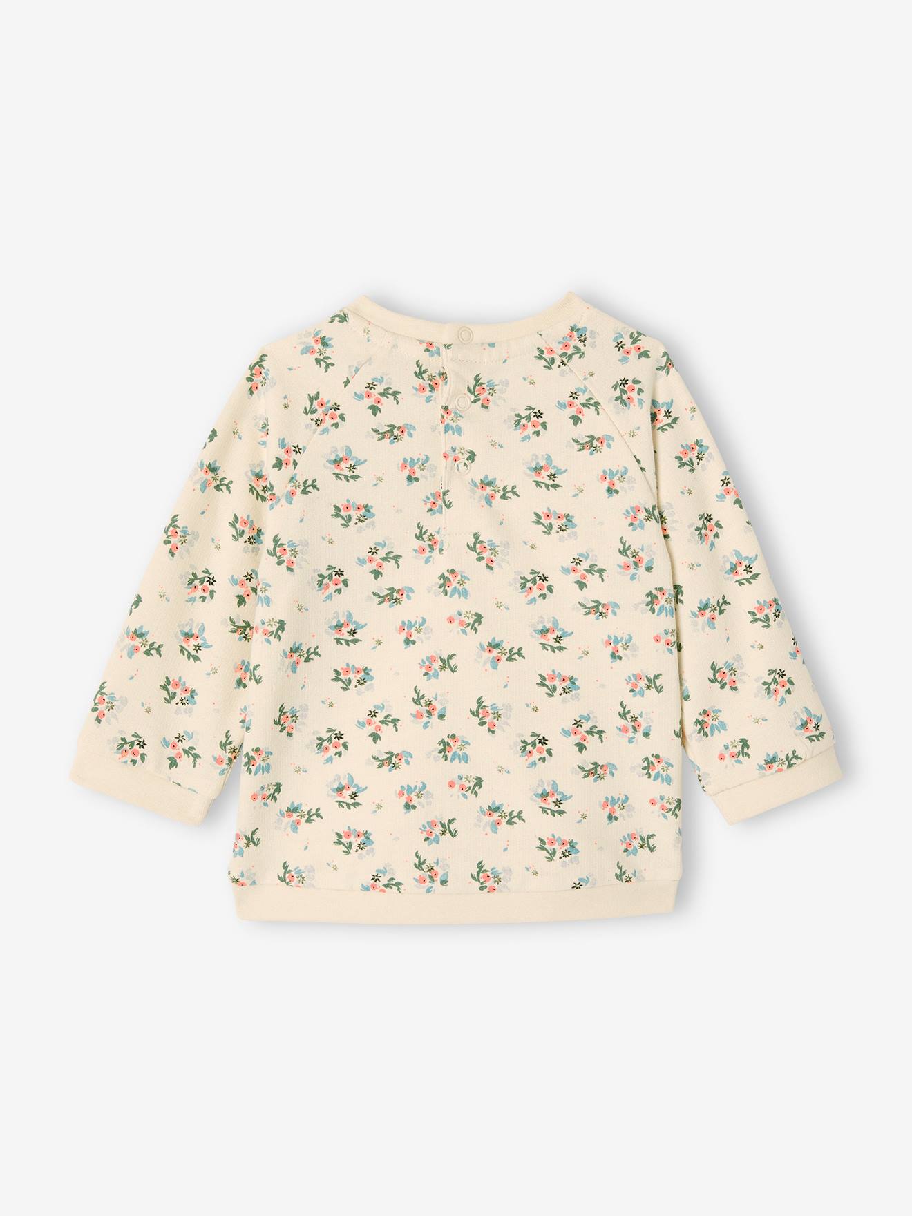 Vertbaudet Mädchen Baby Sweatshirt mit Rüschen - hellrosa