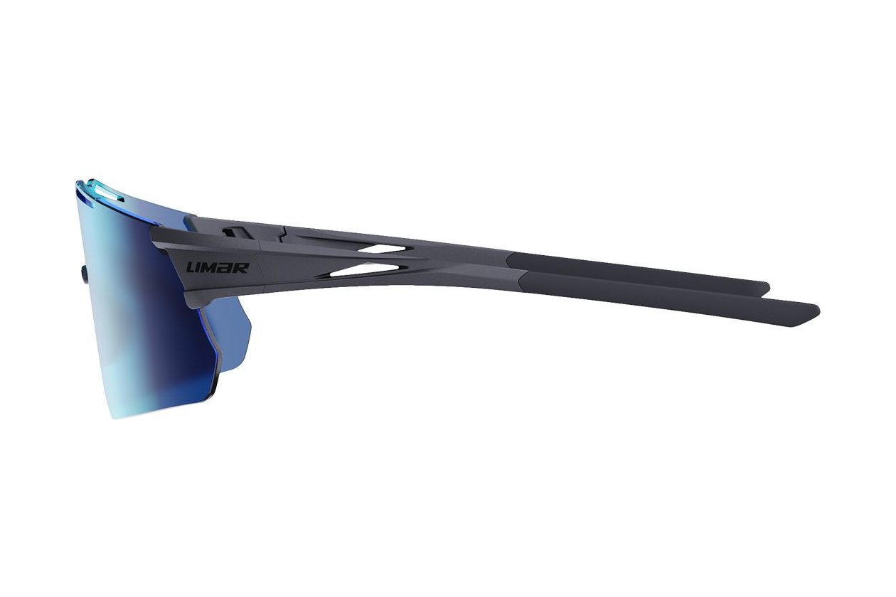 Limar Theros Matt Titanium - Blue Mirror Lens