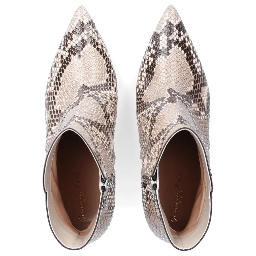 Gianvito Rossi - Stiefeletten EXOTIC LEVY 85 Pythonleder - grau
