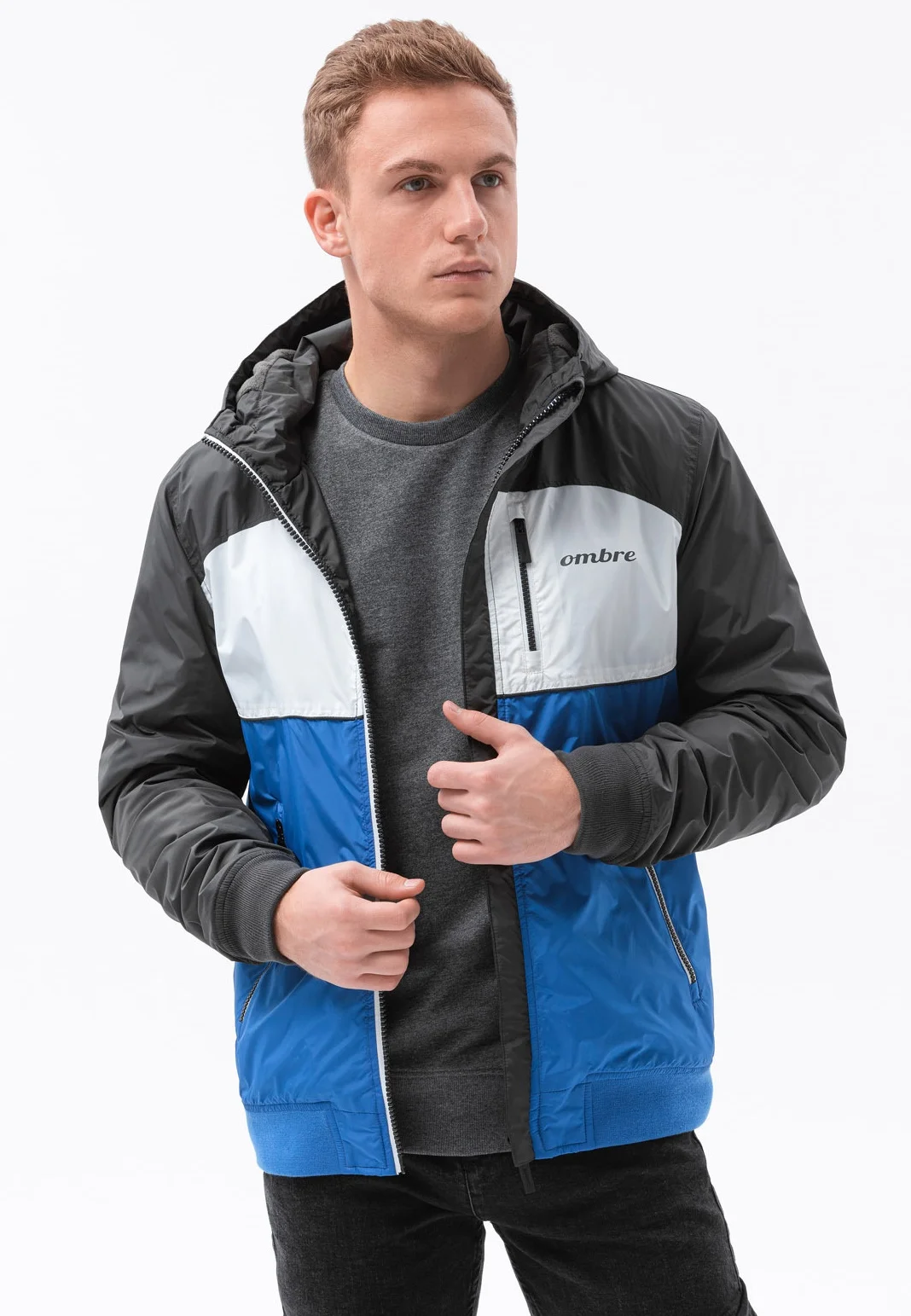 Chaqueta de entretiempo ombré