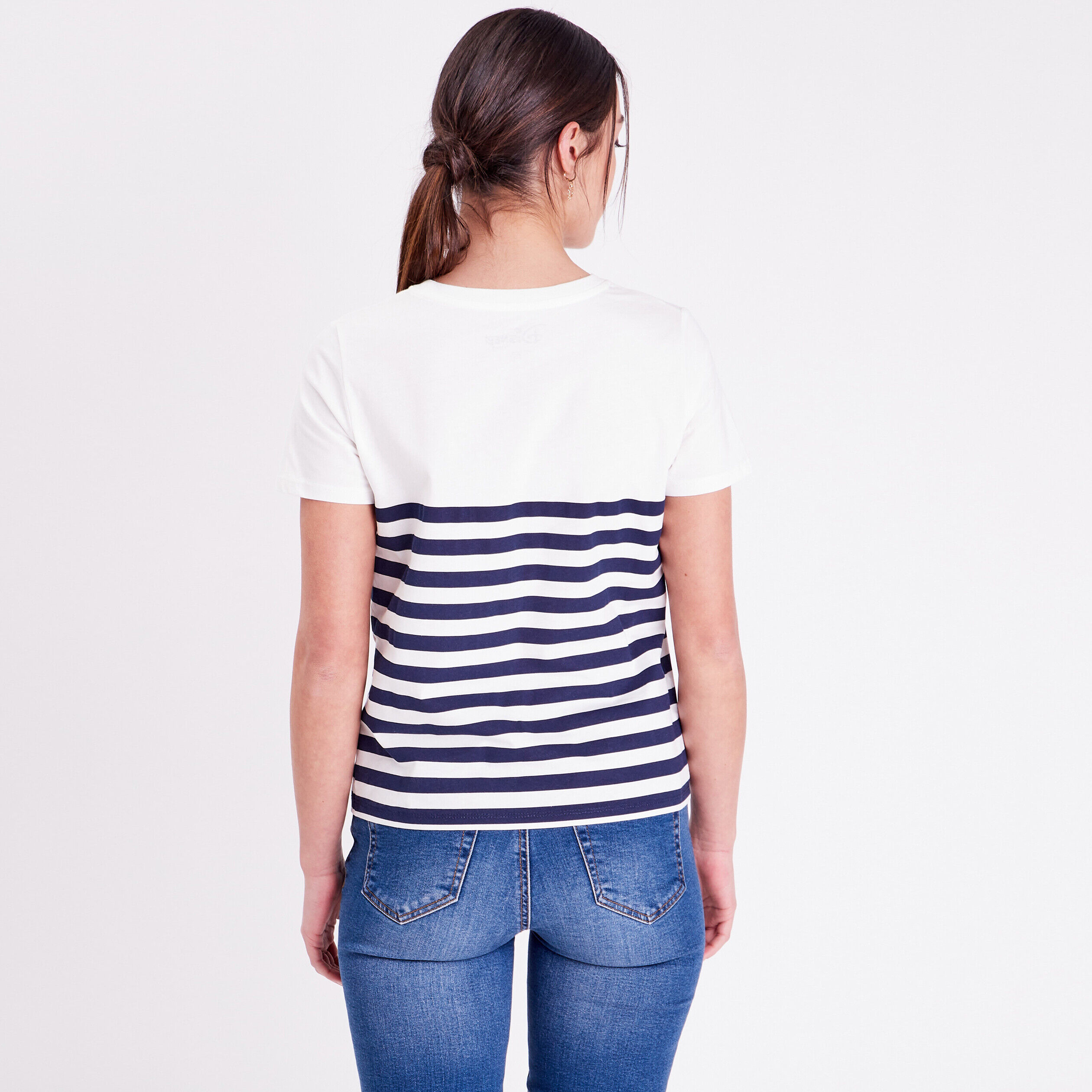 T-shirt manches courtes Mickey ecru femme | Cache Cache