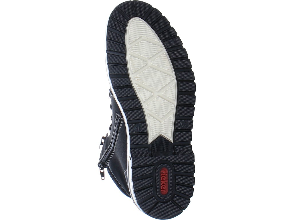 RIEKER Schnür-Stiefeletten schwarz