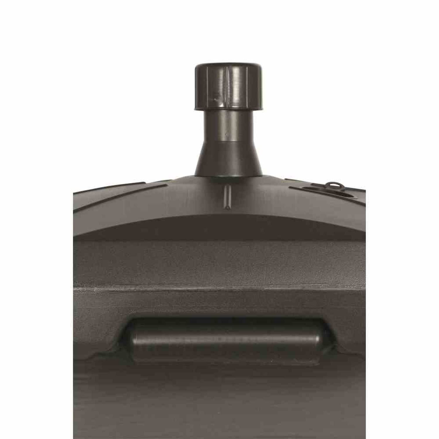 Enne Plastica Group Srl Kunststoffschirmständer Schirmständer 50 Liter, befüllbar, mit Rolle, anthrazit Polyethylen-HD