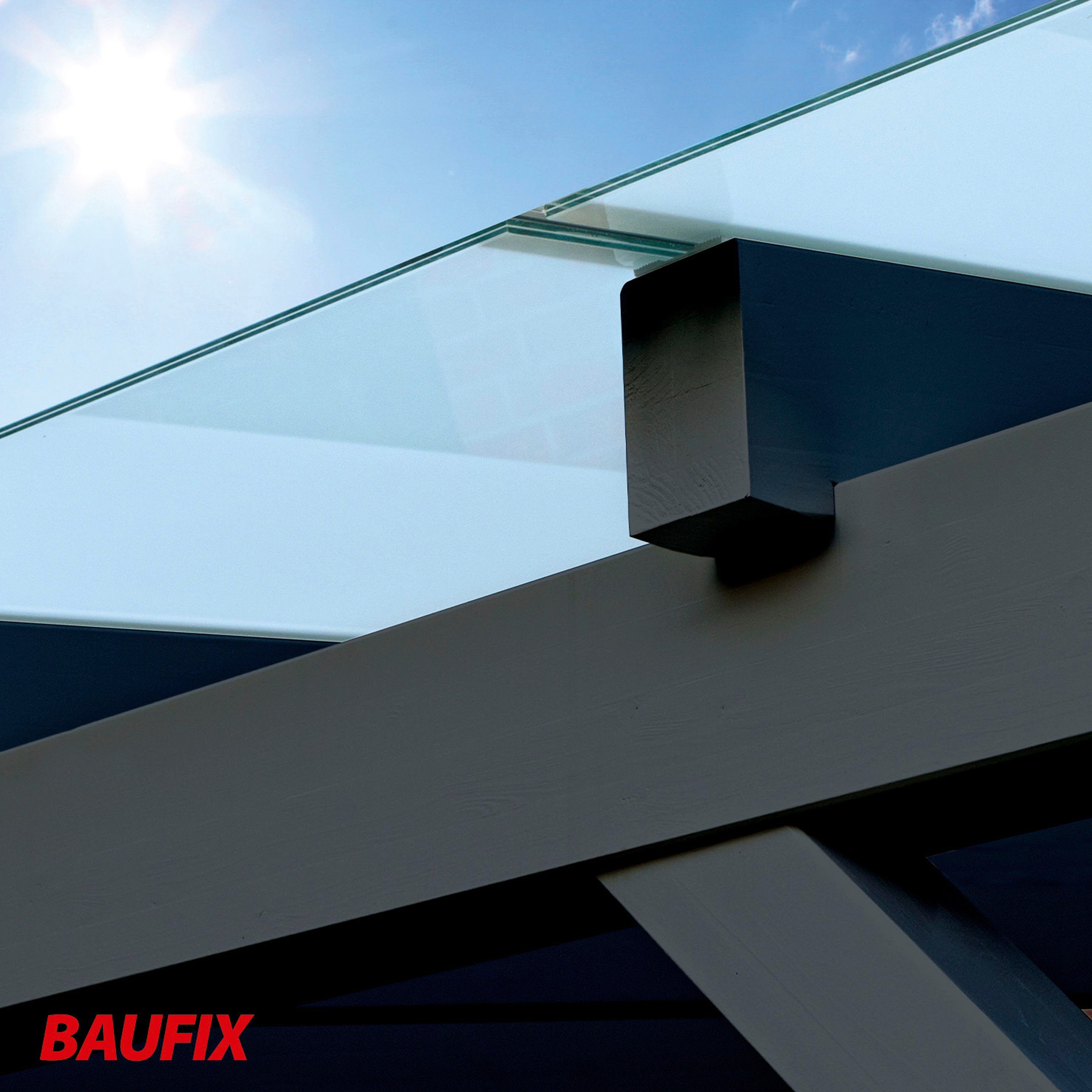Baufix Wetterschutzfarbe Express Deckfarbe, erhöhte Witterungsbeständigkeit, elastisch, 2,5L, matt