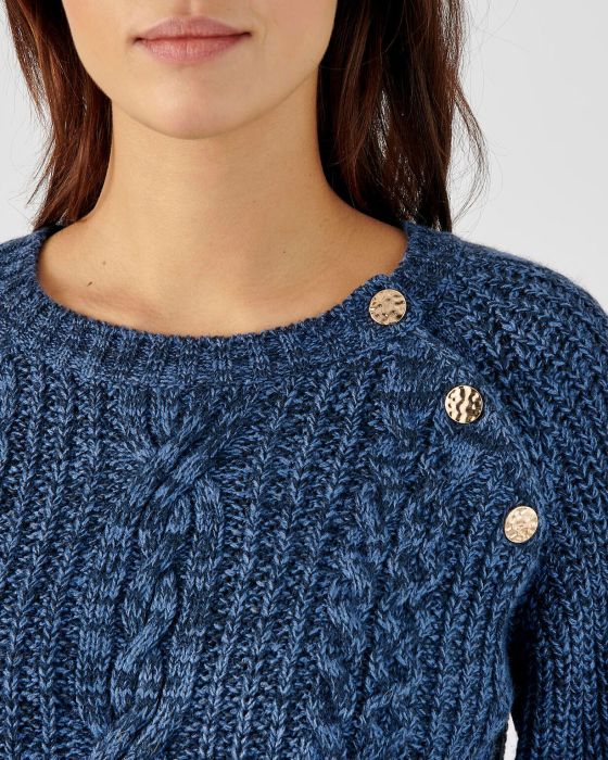 Pull en maille perlée et torsadée Thermolactyl