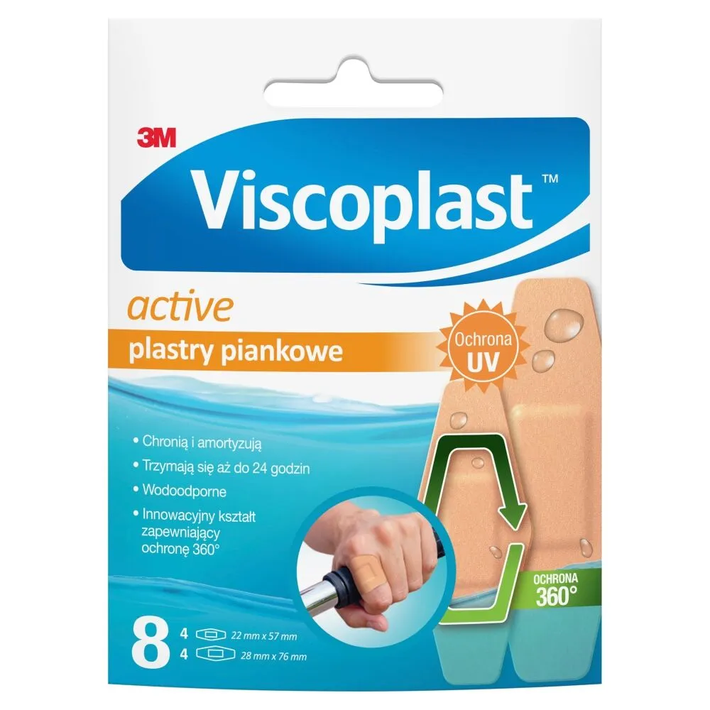 Viscoplast Active, emplastros de espuma