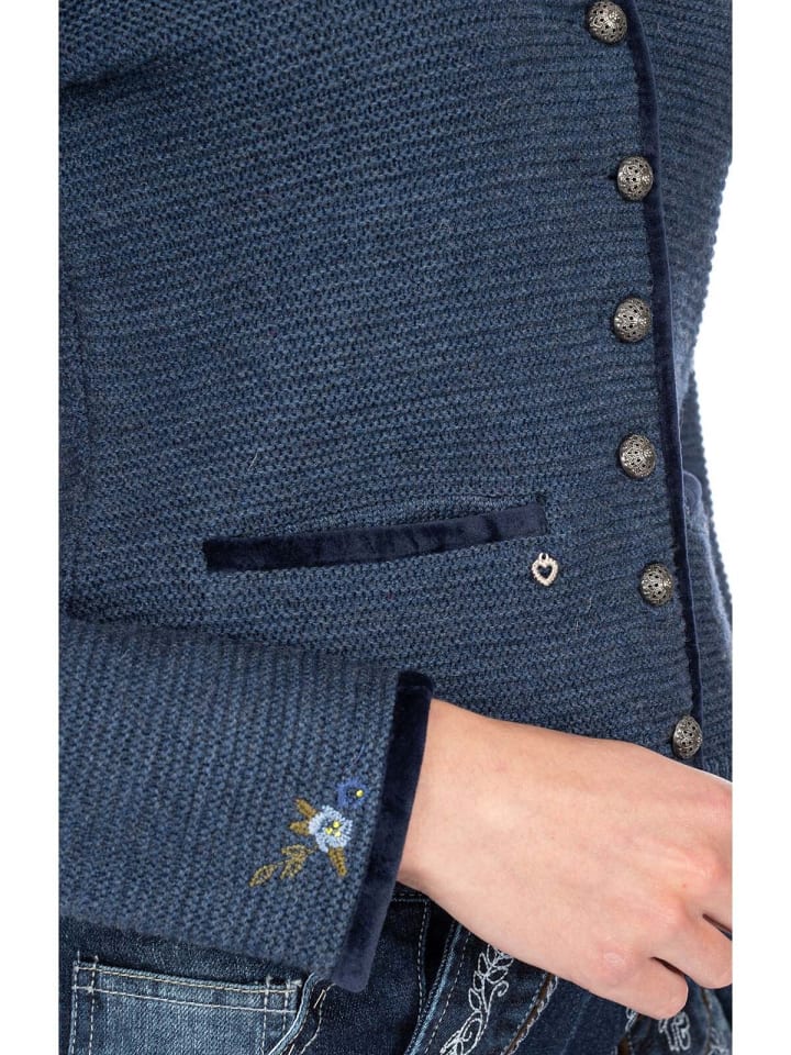 Spieth & Wensky Strickjacke MALTA in jeansblau günstig kaufen