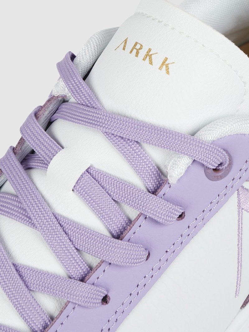 Sneaker aus Leder und Synthetik Modell 'Visuklass' in lila