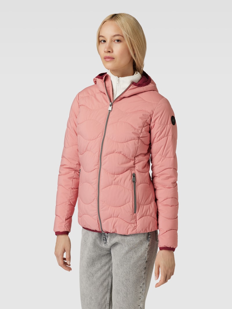 Jacke mit Label-Details in rosé