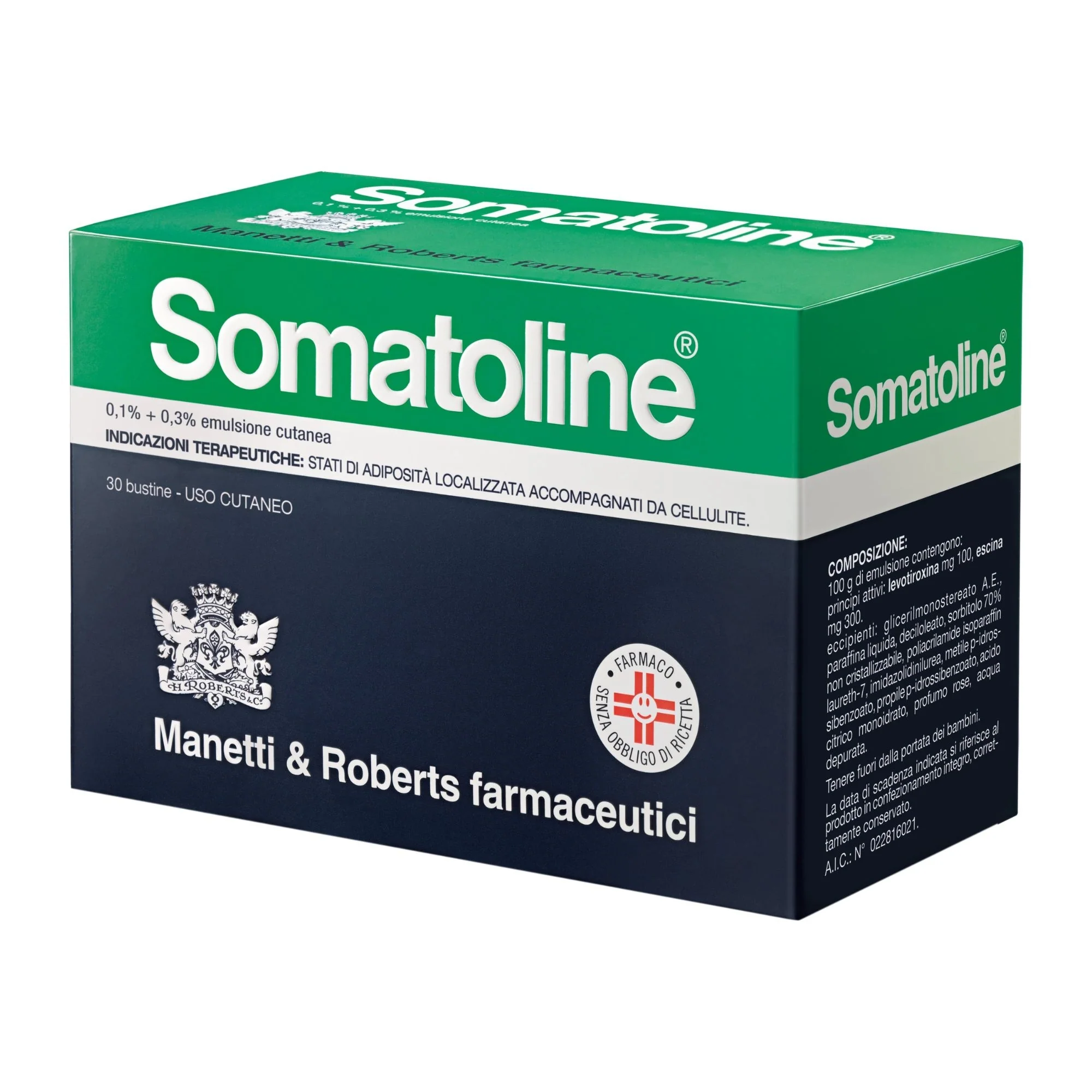 Emulsión para la piel Somatoline Smoothing 0,1% + 3% - Crema corporal anticelulítica, concentrado anticelulítico