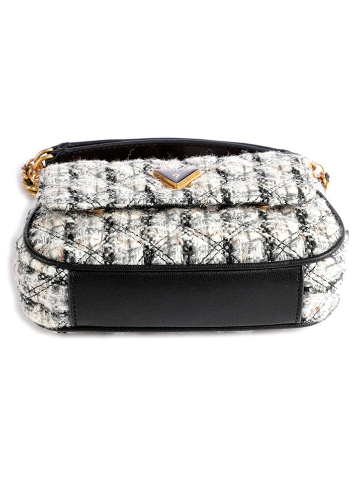 Guess Crossbody Umhängetasche in Weiß/ Schwarz/ Beige - (B)20 x (H)11 x (T)5 cm günstig kaufen onesize