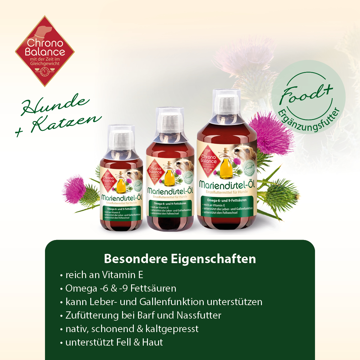 ChronoBalance Ergänzungsfutter & Aufzucht ChronoBalance natürliches Mariendistelöl 100 ml