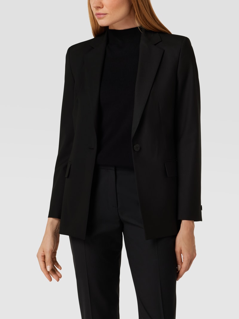 Blazer mit Pattentaschen Modell 'ATANA' in schwarz