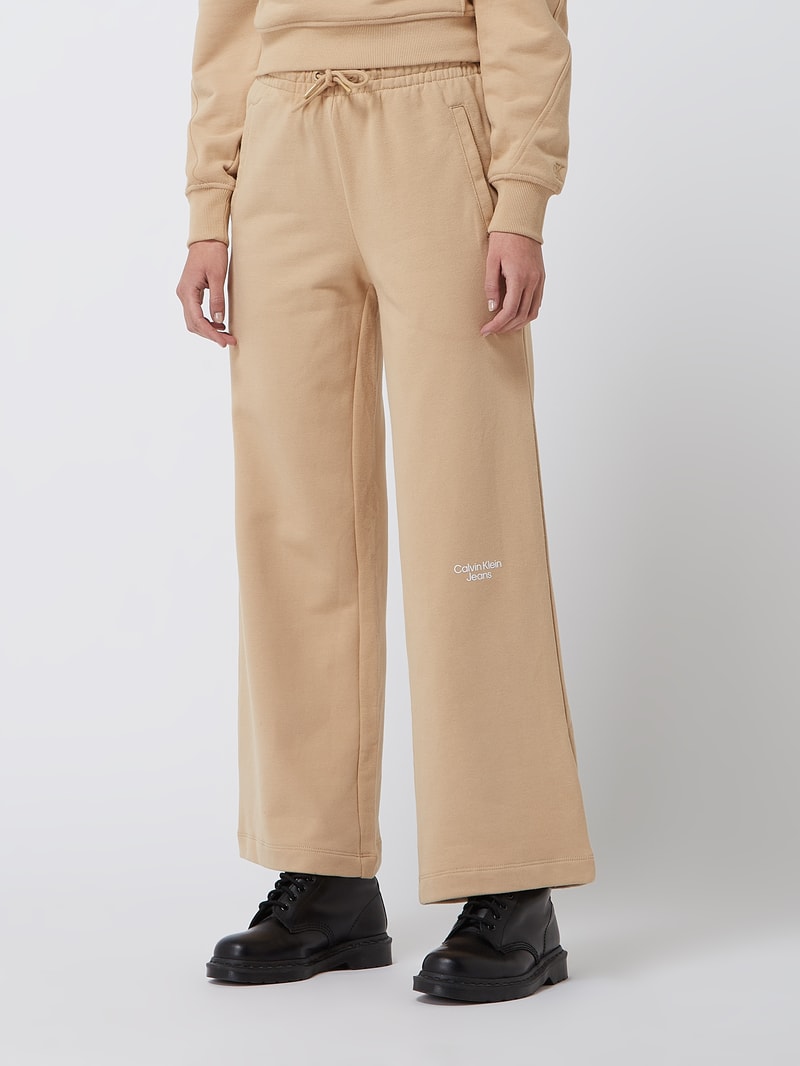 Sweathose aus Baumwolle in sand