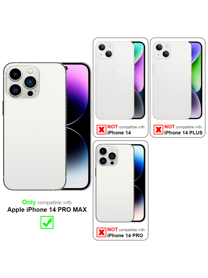cadorabo Hülle für Apple iPhone 14 PRO MAX Glitter in Lila mit Glitter günstig kaufen onesize