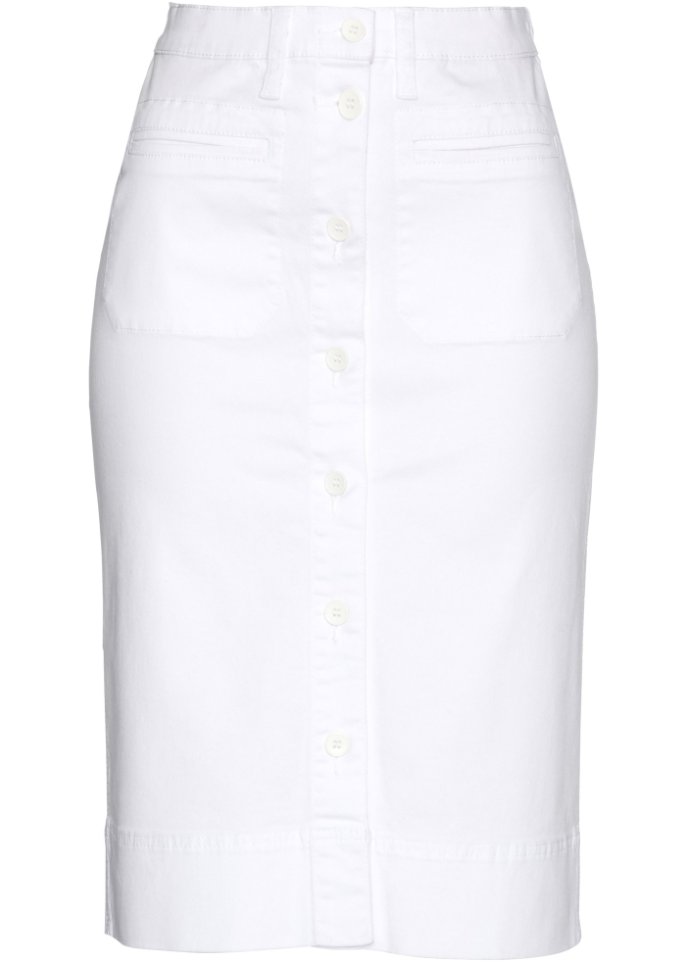 Jeansrock mit Knöpfen