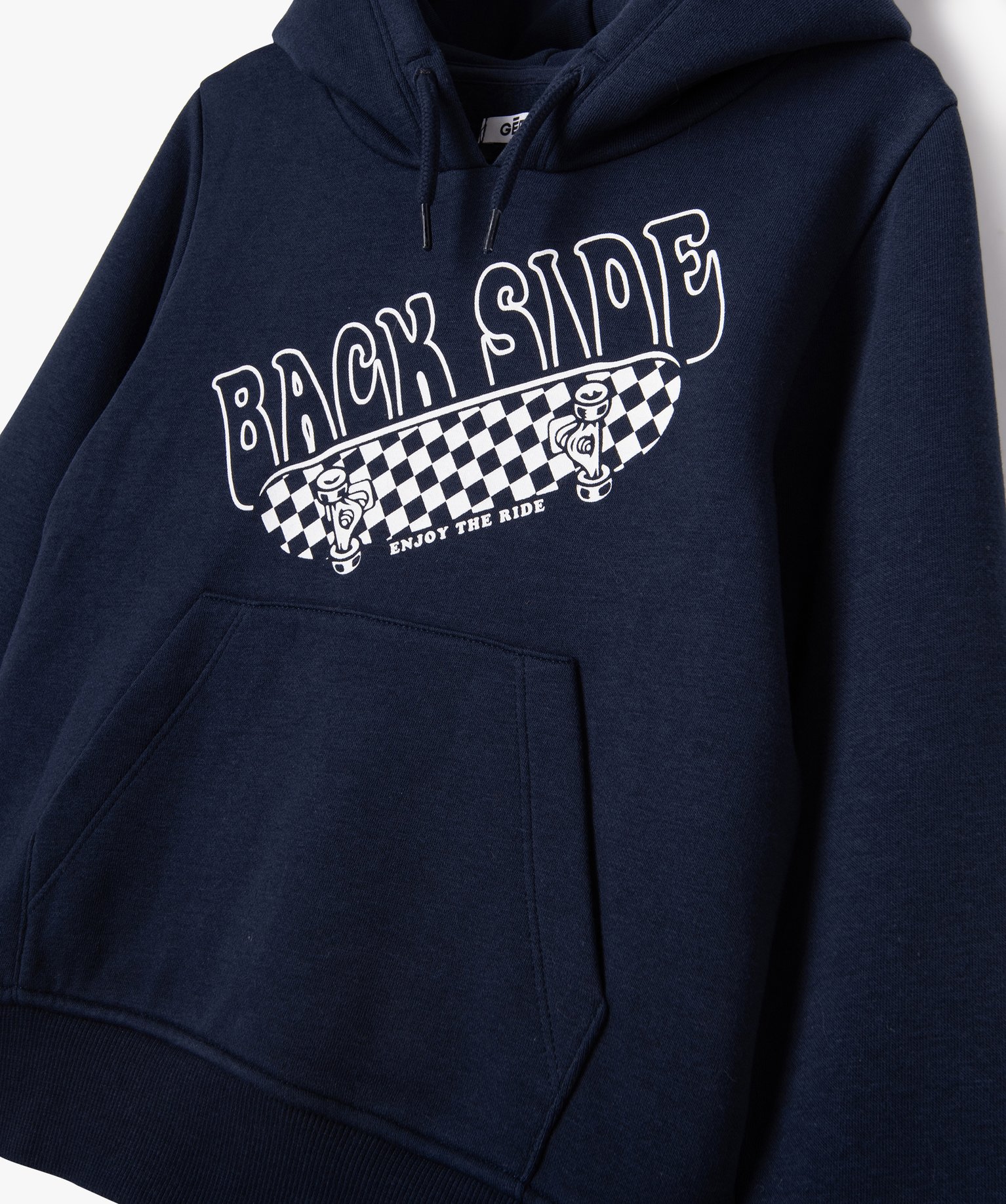 Sweat à capuche esprit streetwear Garçon marine | GEMO